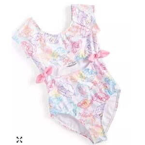 Trolls Little Girls Trolls Printed One-Piece Swimsuit